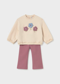 Completo Leggings Pullover Rosa