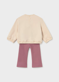 Completo Leggings Pullover Rosa