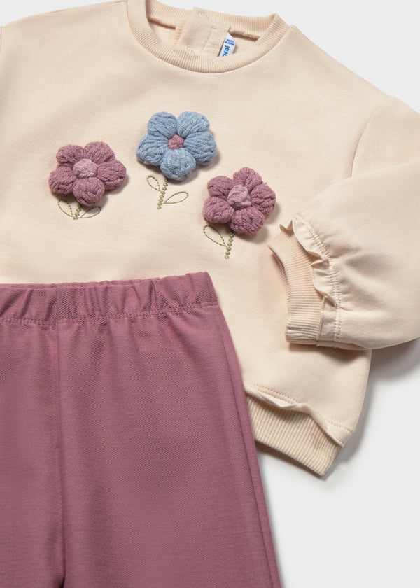Completo Leggings Pullover Rosa