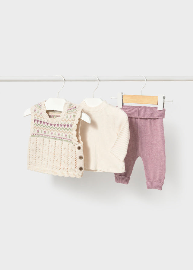 Completo Leggings Maglia Malva