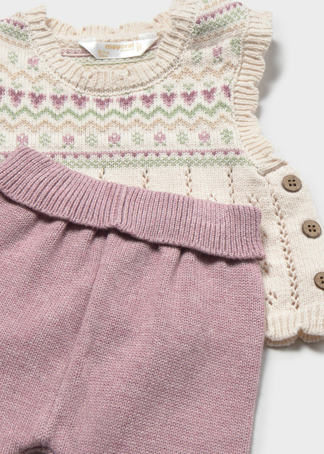 Completo Leggings Maglia Malva