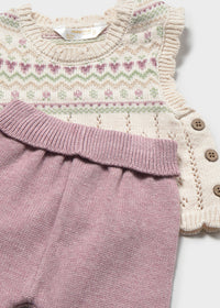 Completo Leggings Maglia Malva