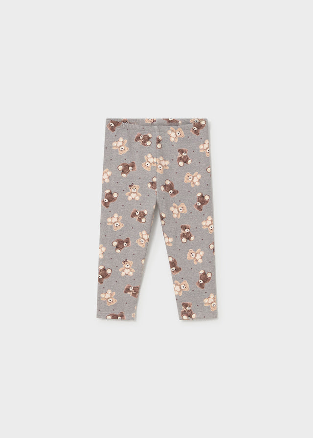 Leggings Orsetti Felpa Grigio