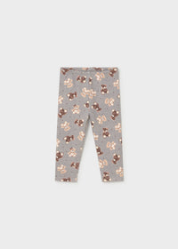 Leggings Orsetti Felpa Grigio