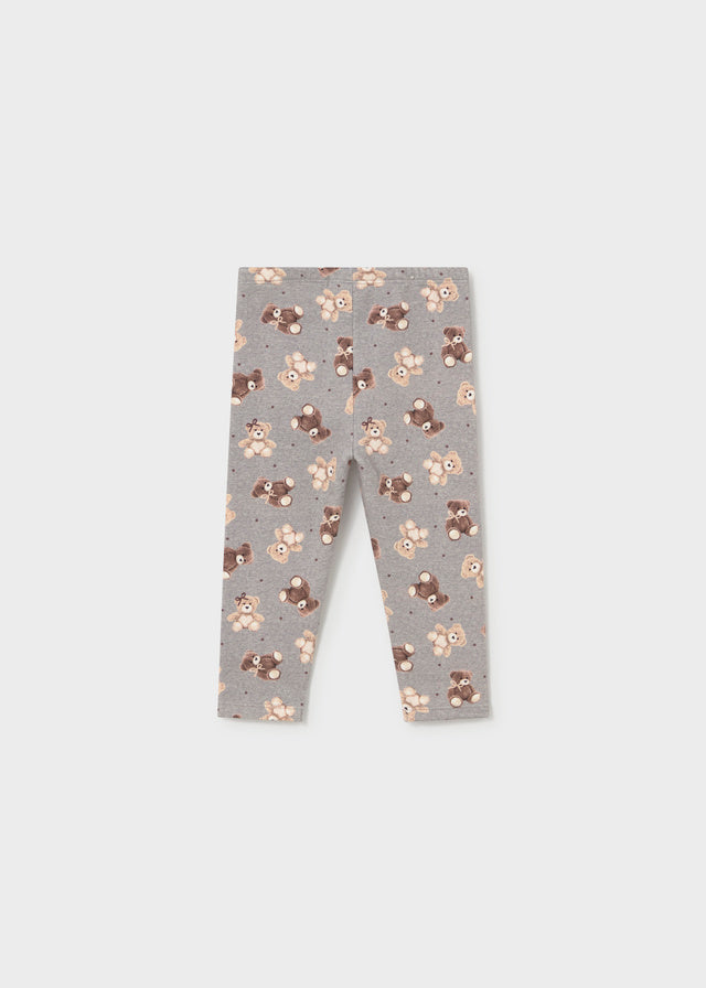 Leggings Orsetti Felpa Grigio
