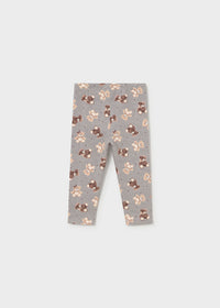 Leggings Orsetti Felpa Grigio