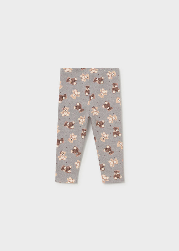 Leggings Orsetti Felpa Grigio