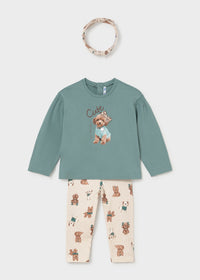 Completo Leggings Con Cerchietto Lagoon