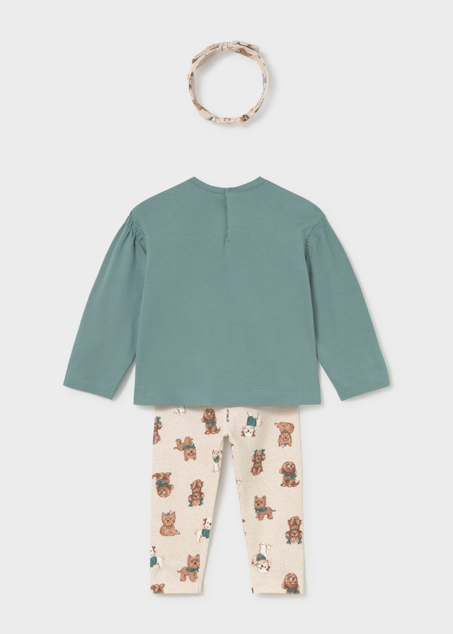Completo Leggings Con Cerchietto Lagoon