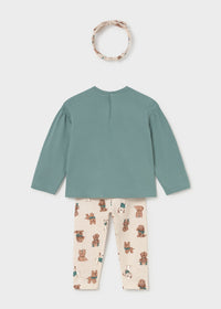 Completo Leggings Con Cerchietto Lagoon