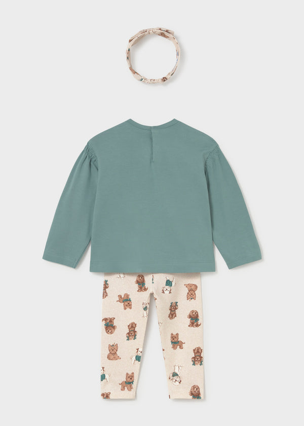 Completo Leggings Con Cerchietto Lagoon