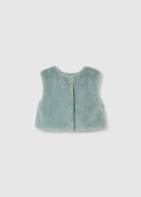 Completo Leggings Gilet Pelo Verde