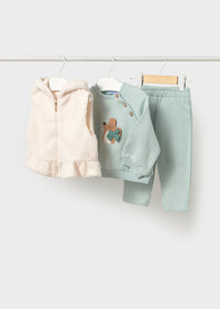 Tuta Con Gilet Azzurro