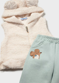 Tuta Con Gilet Azzurro
