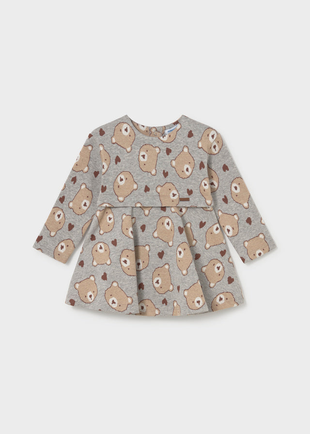 Vestito Felpa Orsetti Grigio