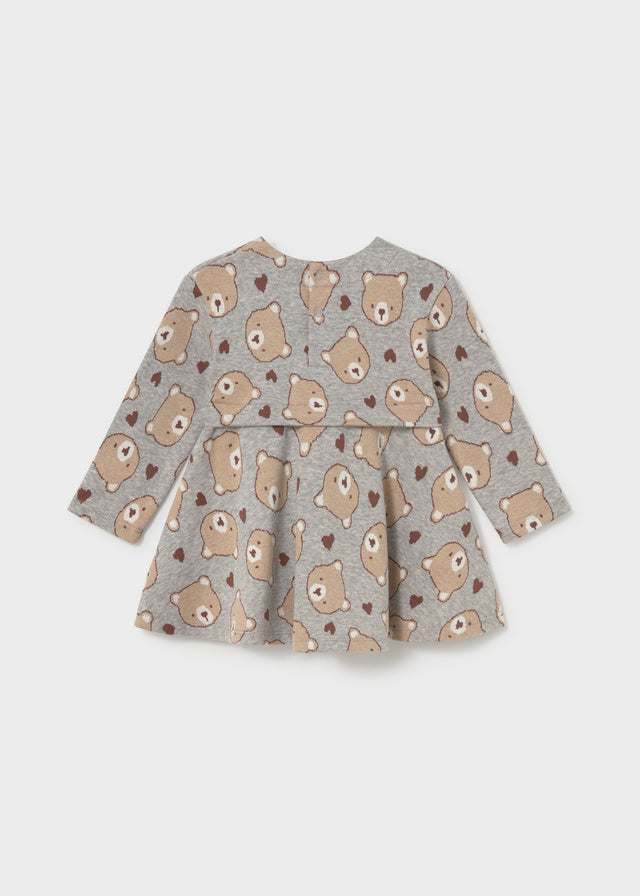 Vestito Felpa Orsetti Grigio