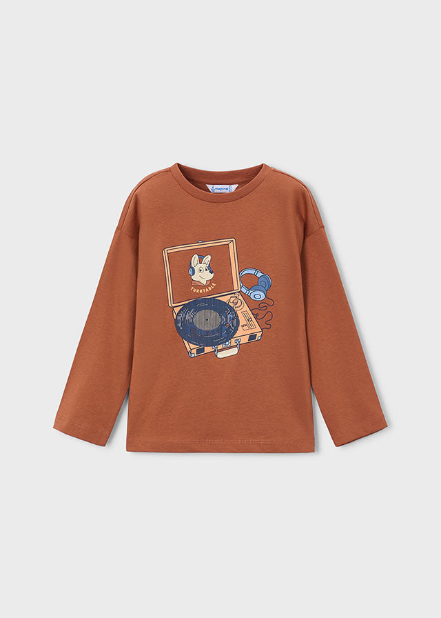 Maglietta Manica Lunga Arancio