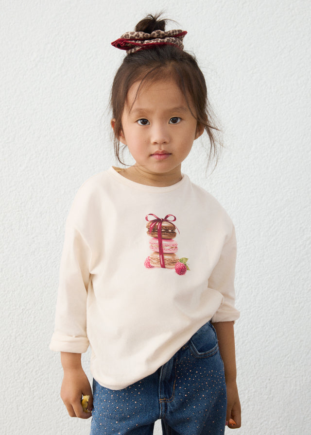 Maglietta con accessorio Beige