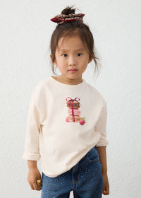 Maglietta con accessorio Beige