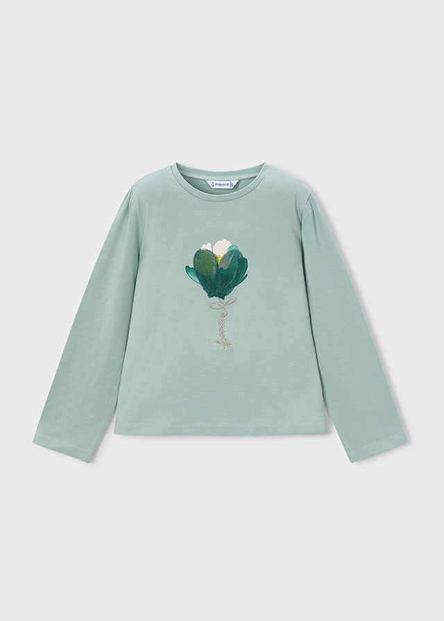 Maglietta Manica Lunga Verde