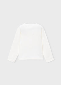 Maglietta Manica Lunga Bianco Rosso