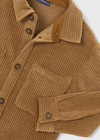 Camicia Velluto A Costine Dark Fango