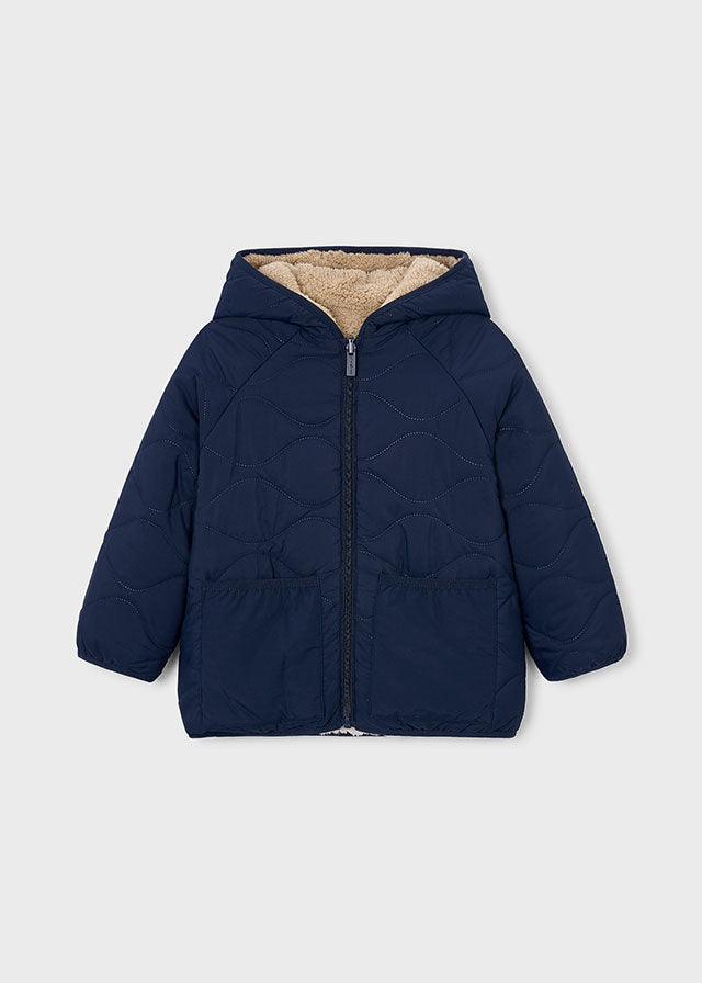 Giaccone Reversibile Orsetto Blu