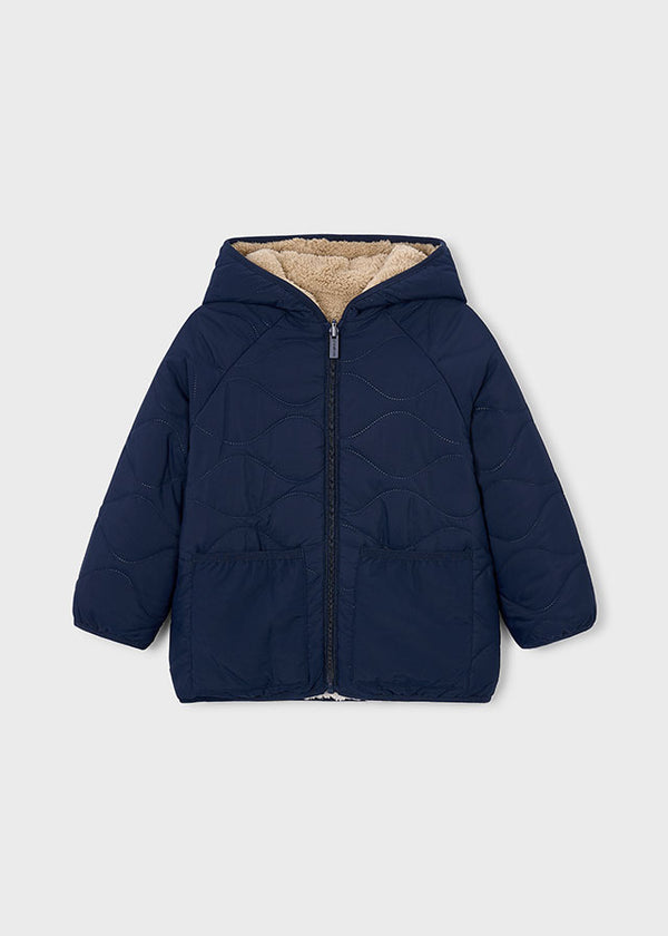 Giaccone Reversibile Orsetto Blu