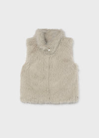 Gilet Pelo Lungo Beige