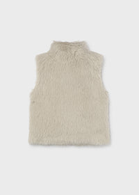 Gilet Pelo Lungo Beige