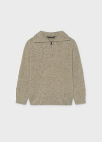Maglione Cerniera Sabbia