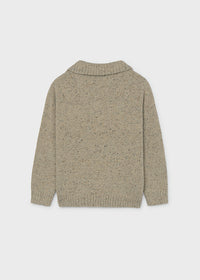 Maglione Cerniera Sabbia