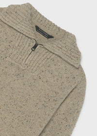 Maglione Cerniera Sabbia
