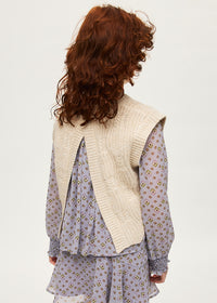 Gilet Tricot Humus Bianco