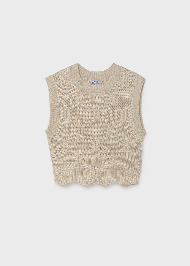 Gilet Tricot Humus Bianco