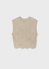Gilet Tricot Humus Bianco