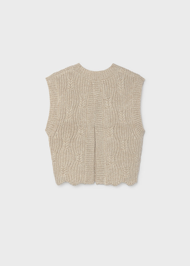 Gilet Tricot Humus Bianco