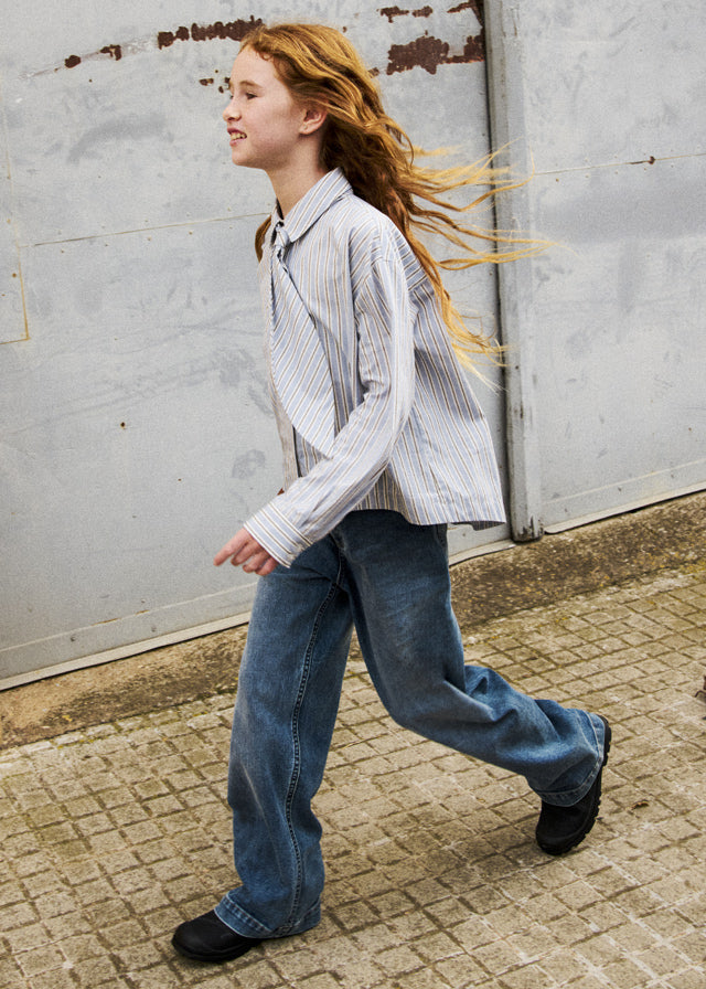 Pantalone Denim Wide Jeans