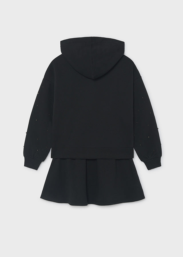 Completo Gonna Borchie Fantasia Nero