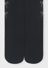 Collant Borchie Fiocco Nero