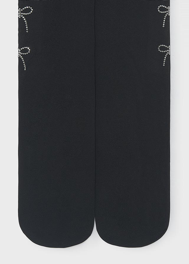 Collant Borchie Fiocco Nero