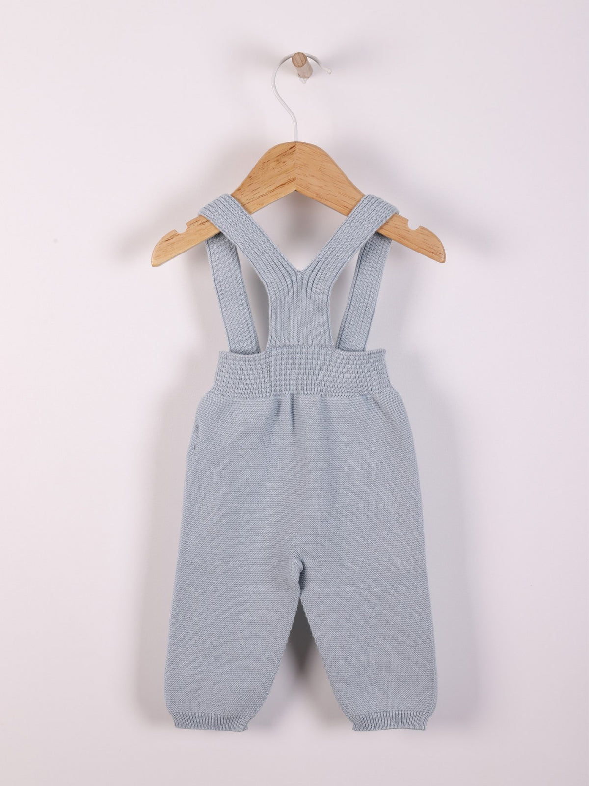 Salopette Azzurro In Cotone Organico