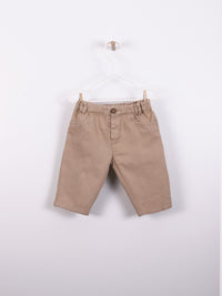 Pantalone Beige In Cotone Organico