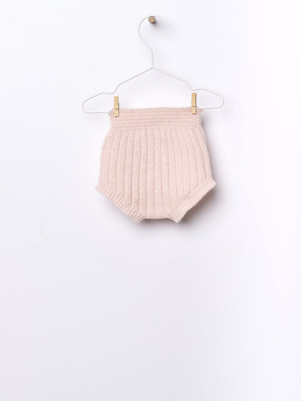 Pantaloncino Corto In Lana Rosa