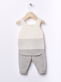 Salopette In Lana Grigio Chiaro