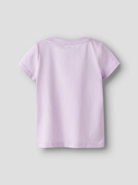 T-Shirt Bambina Lilla Life Is Sweet Con Coniglietto