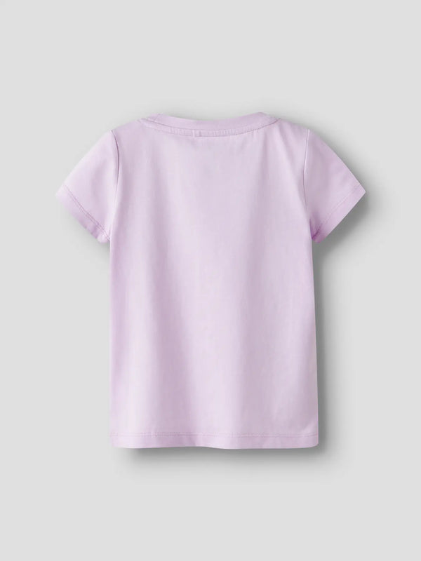 T-Shirt Bambina Lilla Life Is Sweet Con Coniglietto