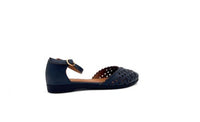 Ballerina Aperta Con Cinturino Blu