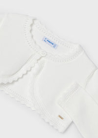 Coprispalle Bolerino Tricot Bianco