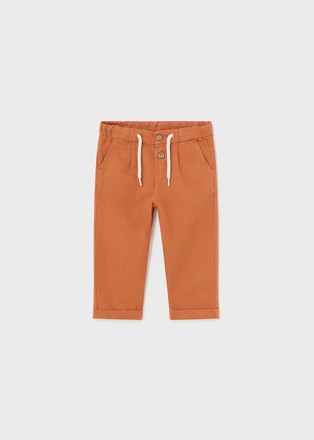 Pantalone Lino Relax Arancione